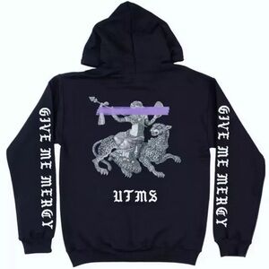 The CULT Official Under The Midnight Sun Tour Merch Black Zip Up Hoodie NWOT